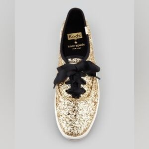 Keds X Kate Spade Women's Size US 9.5 / Euro 40.5 Sparkling Gold Sneakers